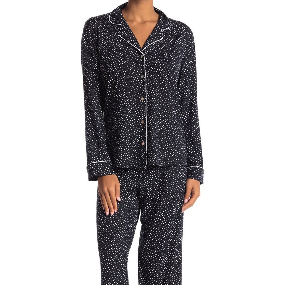 Shimera Pajama Set Black & White Polka Dot